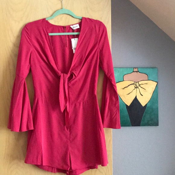 Sexy Hot Pink Romper - Picture 5 of 8